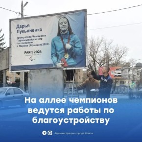 В Шахтах начали благоустройство аллеи чемпионов