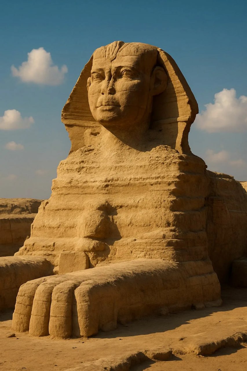 Вторая статуя сфинкса может быть погребена под песками плато Гиза в Каире