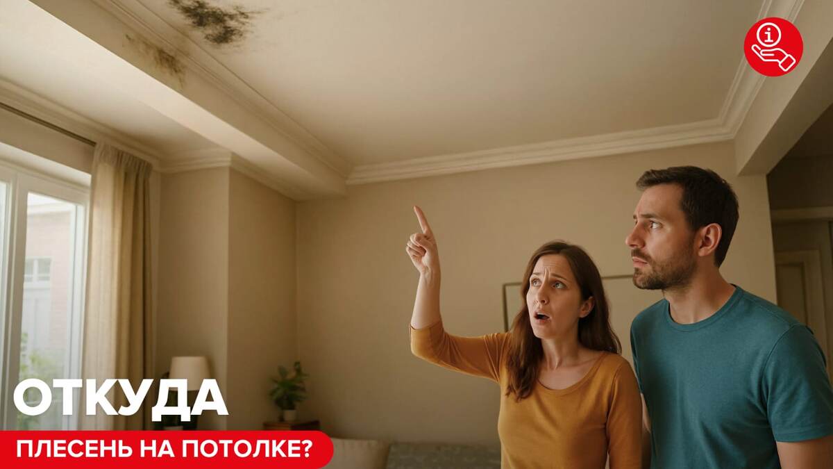 Плесень на потолке: как распознать и навсегда устранить