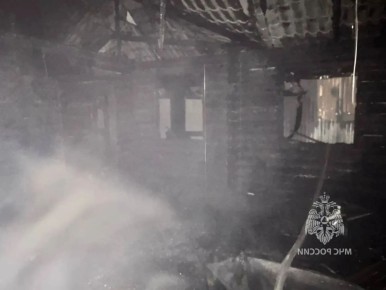 Баня сгорела на ул. Родниковая в пятницу вечером