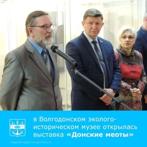 10 апреля в Волгодонском эколого-историческом музее состоялось торжественное открытие обменной выставки «Донские меоты», созданной на основе фондов археологического музея-заповедника «Танаис»