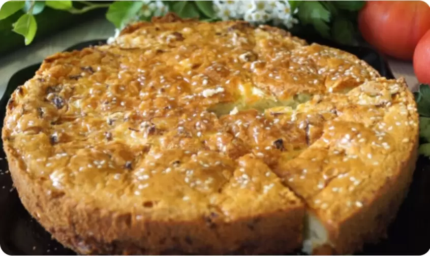 Удивительный заливной пирог с капустой — просто, быстро и вкусно