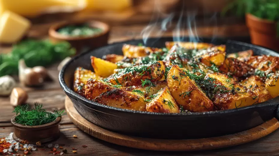 Как жарить картошку без масла и с ароматом детства