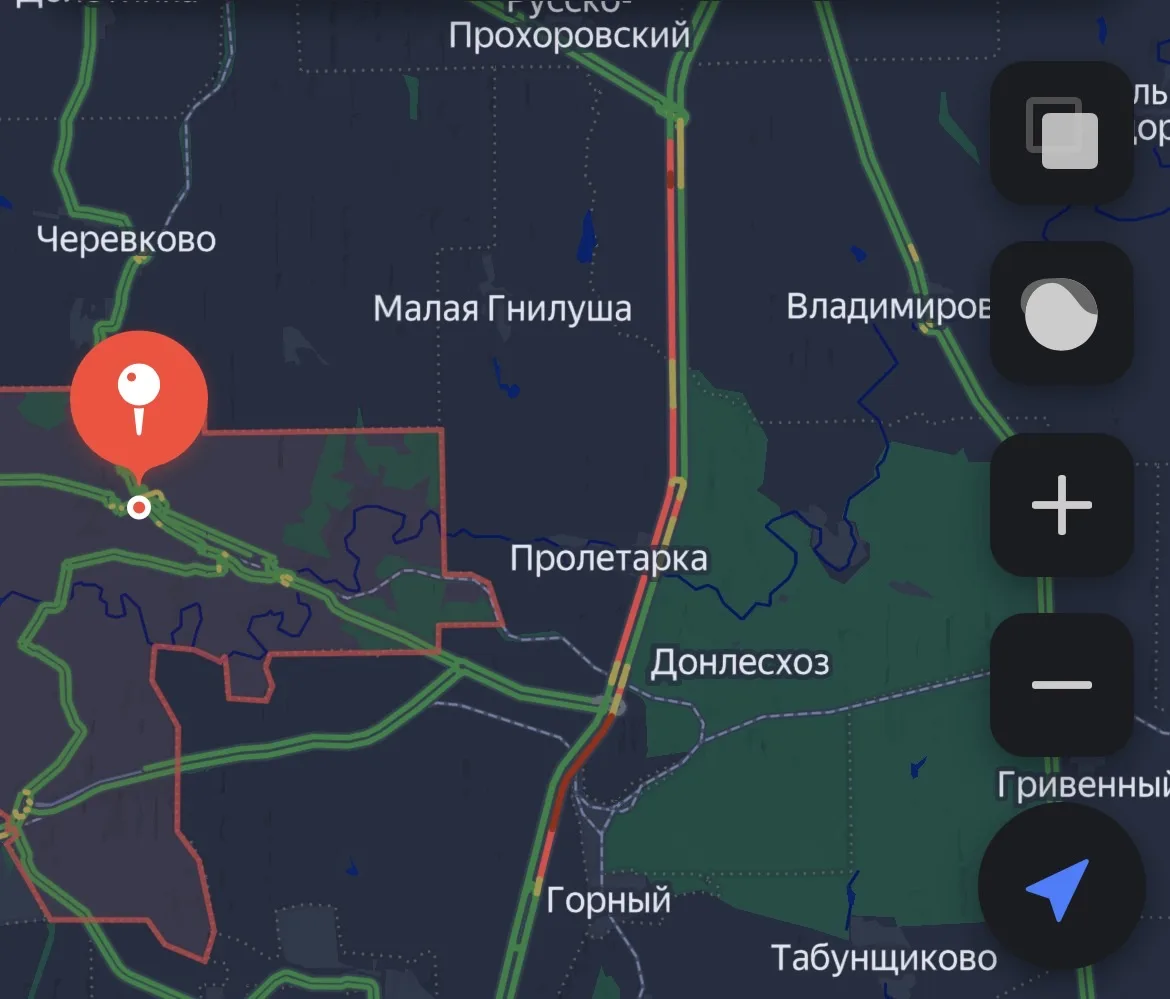 На 982-м километре трассы М-4 «Дон» образовалась пробка на семь километров