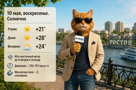 Погода 10 мая в Ростове — синоптики обещают жаркий и яркий день