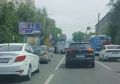 В районе РИИЖТА собралась огромная пробка из-за двух ДТП