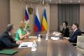Оксана Лут и губернатор Юрий Слюсарь обсудили развитие АПК Ростовской области
