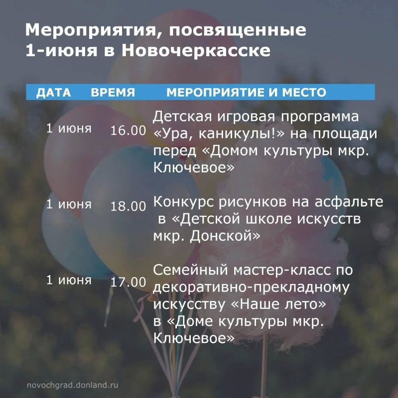 В первый день лета Администрация города приглашает всех на праздничные мероприятия в честь Международного дня защиты детей В первый день лета Администрация города приглашает всех на праздничные мероприятия в честь Международного дня защиты детей