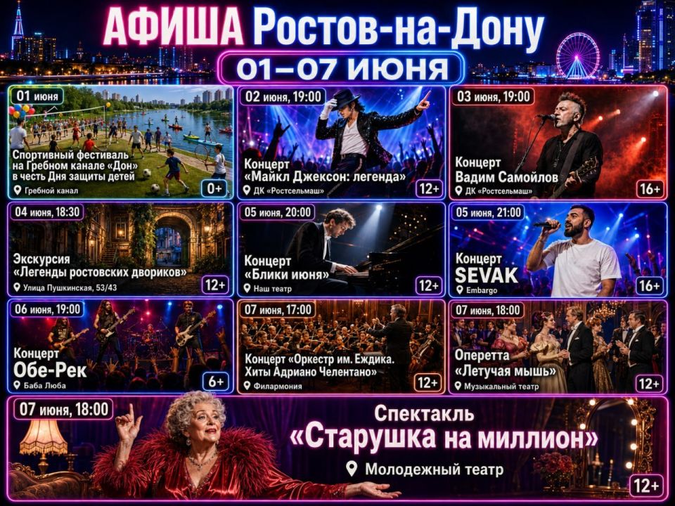 1 июня, спортивный фестиваль на Гребном канале «Дон» в честь Дня защиты детей