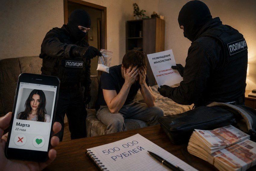 «Либо платишь, либо сядешь»: после знакомства в интернете парня-изменщика обвинили в разврате и выманили полмиллиона