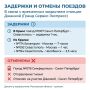 Поезда, идущие через Ростовскую область, задерживаются в Крыму
