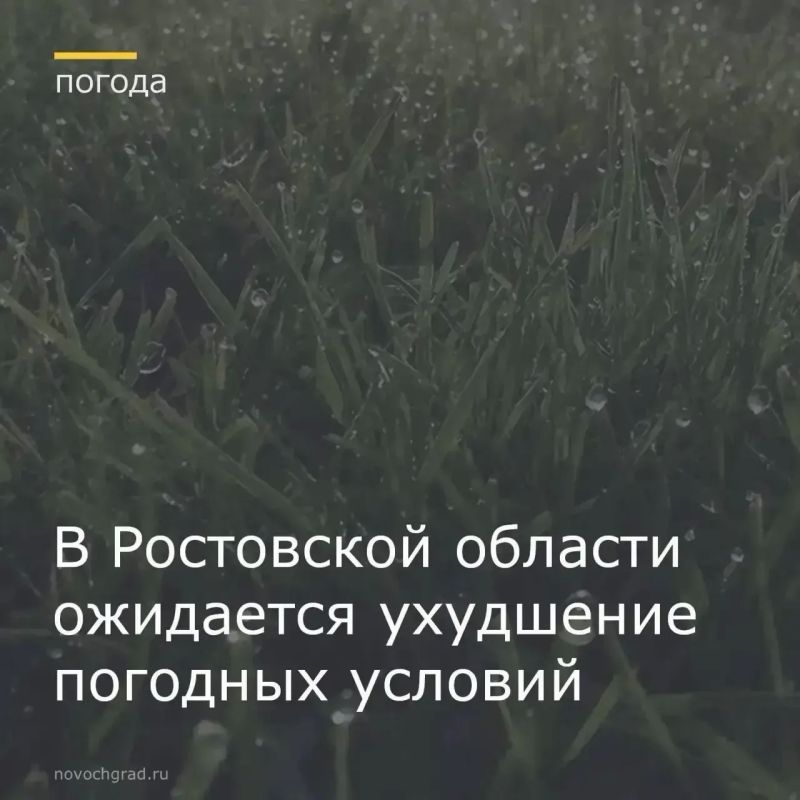 В период 18-20 часов и до конца суток 15 июня, в течение суток 16 июня, ночью и утром 17 июня местами в Ростовской области ожидается комплекс метеорологических явлений: сильный дождь, ливень в сочетании с грозой, градом и...
