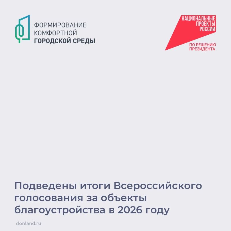 В России завершилось шестое Всероссийское онлайн-голосование за объекты благоустройства