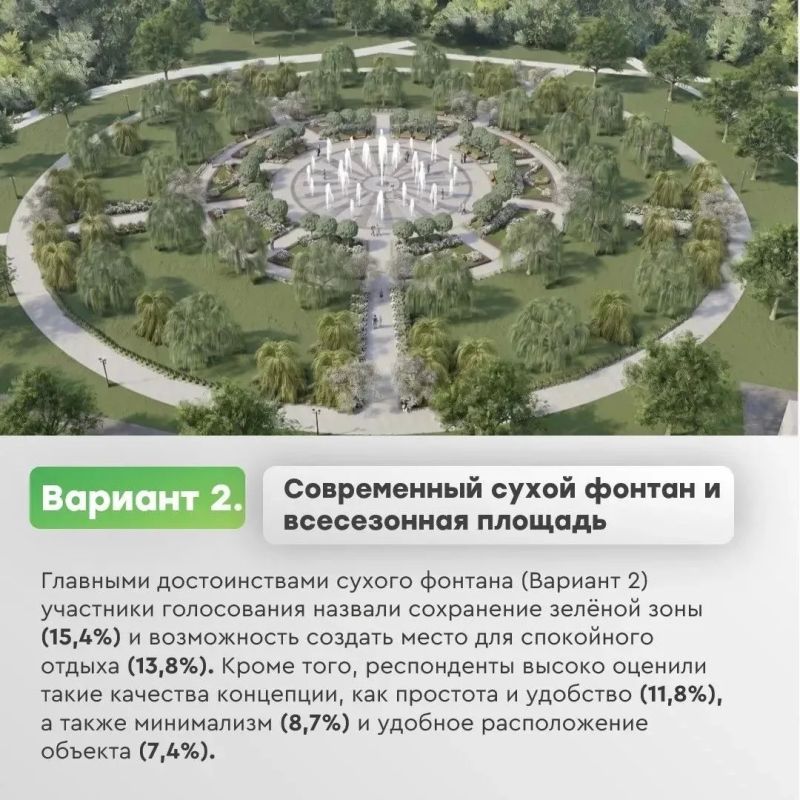 Последний день голосования за концепцию нового фонтана в Александровском парке города Шахты Последний день голосования за концепцию нового фонтана в Александровском парке города Шахты