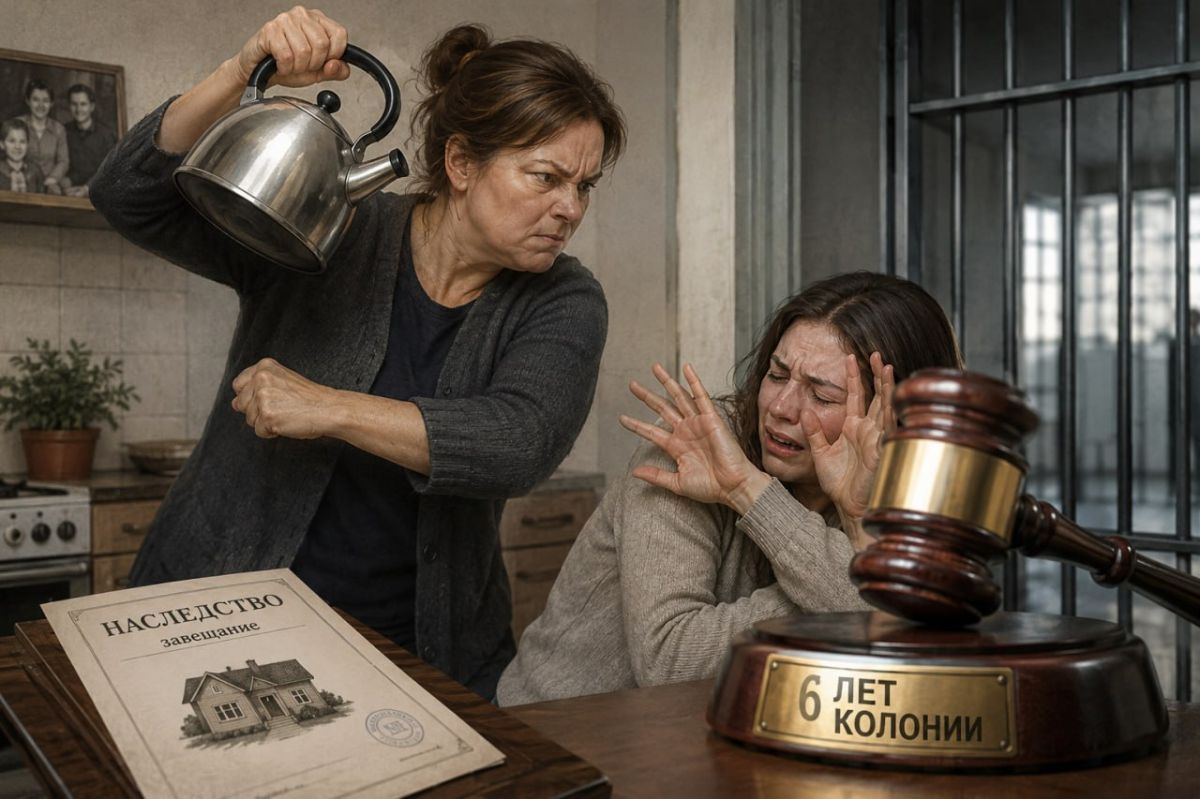 За попытку убить сестру чайником из-за наследства женщине дали 6 лет колонии в Ростове