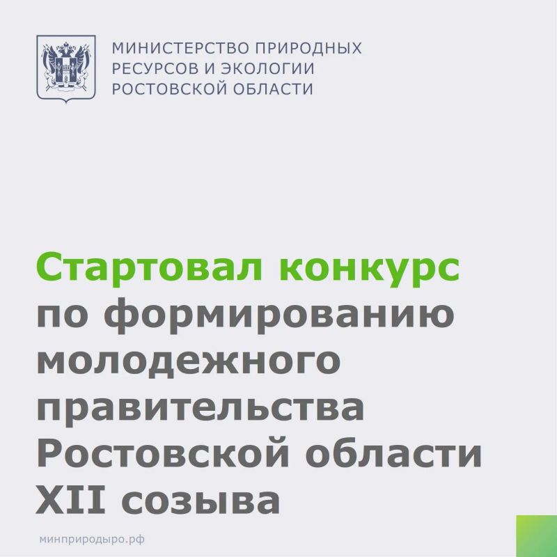 Стартовал конкурс по формированию молодежного правительства Ростовской области XII созыва