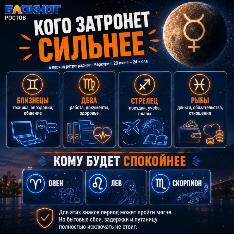 Бывшие вернутся, техника начнет чудить, а планы могут сорваться: ретроградный Меркурий снова с нами Бывшие вернутся, техника начнет чудить, а планы могут сорваться: ретроградный Меркурий снова с нами