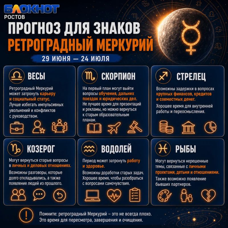 Бывшие вернутся, техника начнет чудить, а планы могут сорваться: ретроградный Меркурий снова с нами Бывшие вернутся, техника начнет чудить, а планы могут сорваться: ретроградный Меркурий снова с нами