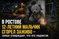 В Ростове 12-летний мальчик сгорел заживо