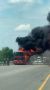 Двухэтажный автобус загорелся в Аксайском районе на М-4