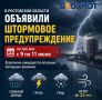 В Ростовской области объявили штормовое предупреждение на три дня