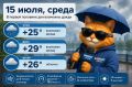 Погода в Ростове 15 июля: возможны дожди