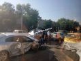 На Нагибина столкнулись несколько машин