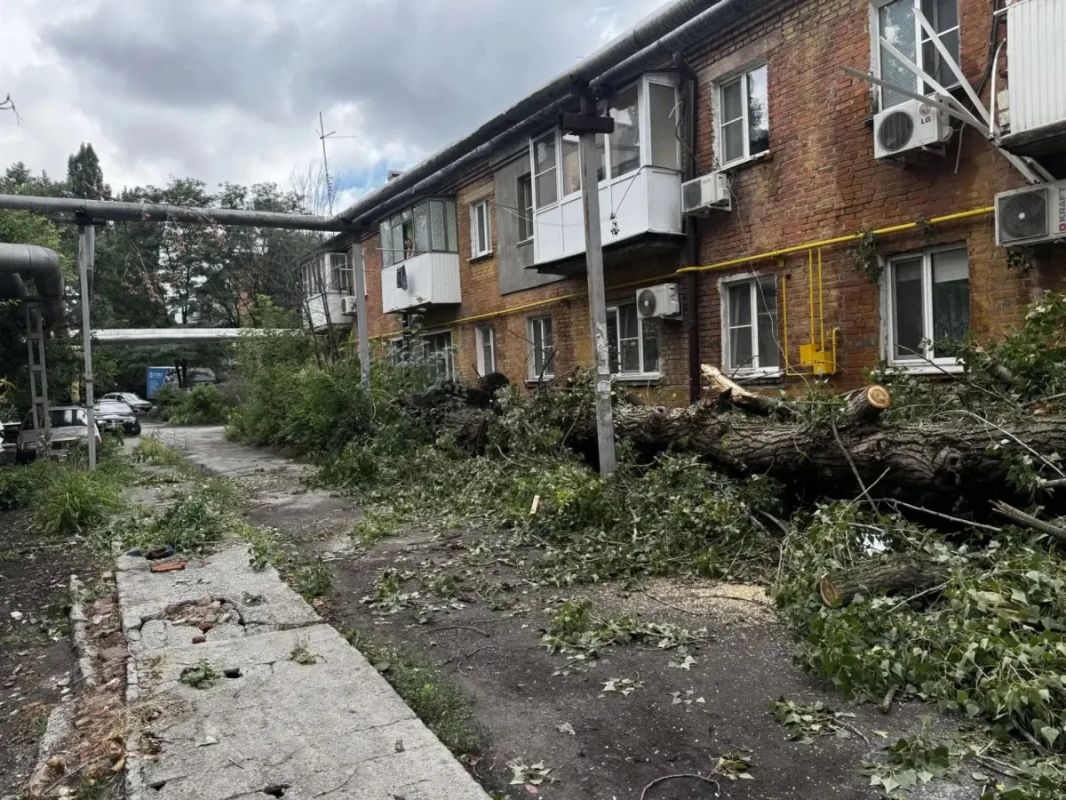 Продолжаем устранять последствия сильного грозового фронта, который вечером 25 июля прошёл через Батайск Продолжаем устранять последствия сильного грозового фронта, который вечером 25 июля прошёл через Батайск