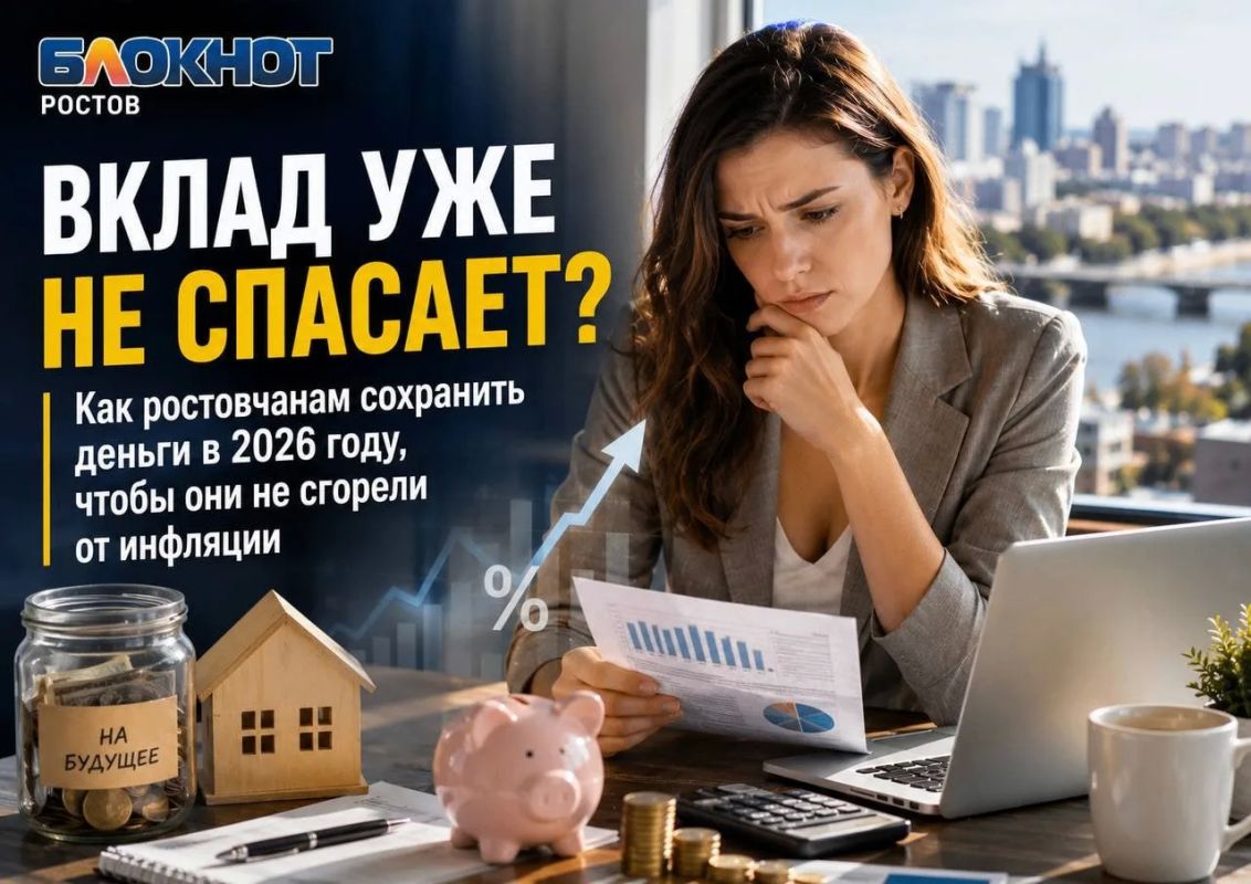 Вклад уже не спасает? Как ростовчанам сохранить деньги в 2026 году, чтобы они не сгорели от инфляции