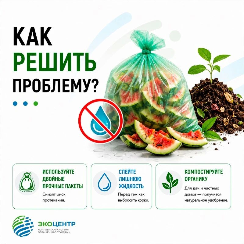 Арбузные корки могут стать причиной неприятного запаха: жителям Дона напомнили, как правильно утилизировать бахчевые Арбузные корки могут стать причиной неприятного запаха: жителям Дона напомнили, как правильно утилизировать бахчевые