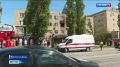 Сегодня днем в центре Ростова загорелось здание Росреестра на пр. Сиверса. Огонь вспыхнул в кабинете на 3-ем этаже