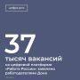 На платформе «Работа России» в Ростовской области размещено 37 тысяч вакансий в разных отраслях: промышленность, производство, бизнес, медицина