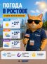 Погода в Ростове 31 июля: жарко и солнечно