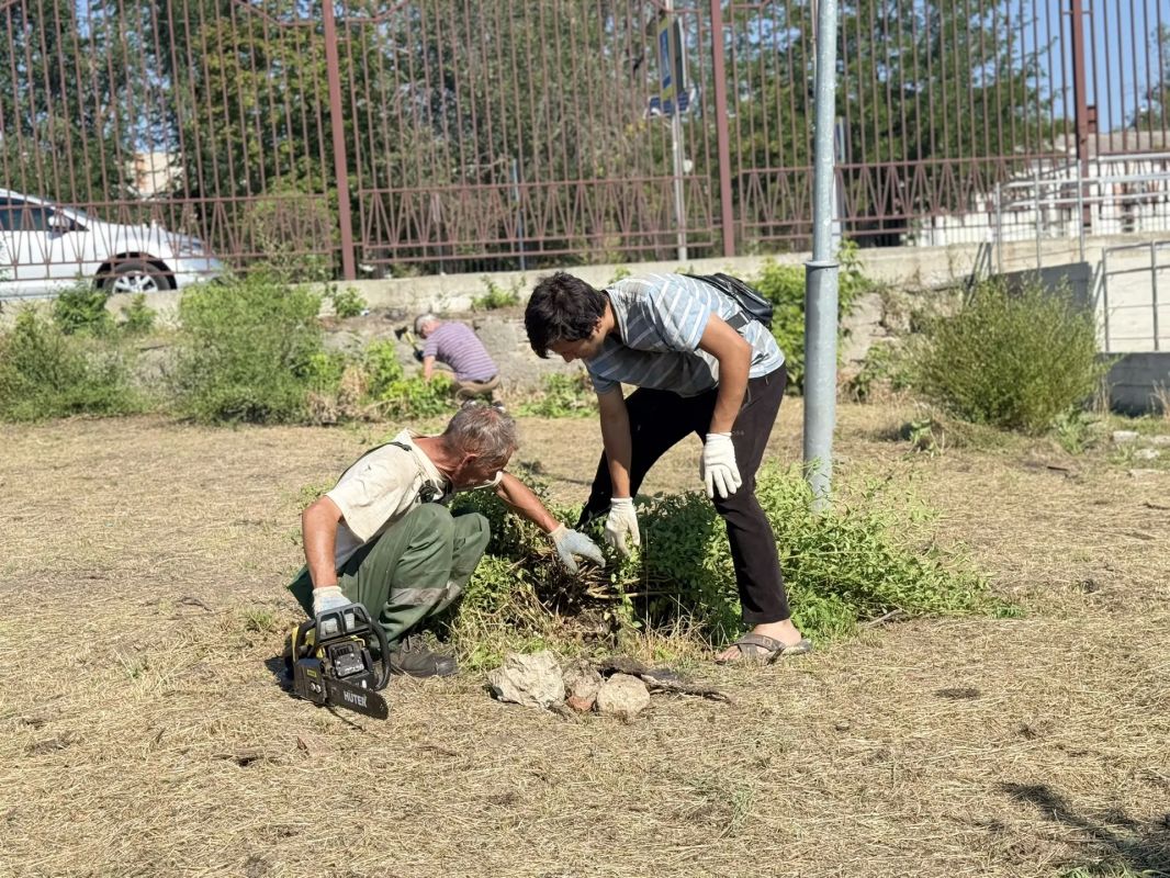 В Александровском парке убрали поросль на городском субботнике В Александровском парке убрали поросль на городском субботнике