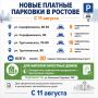 Около 30 новых платных парковок появится на двух улицах Ростова