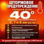 Штормовое предупреждение из-за жары объявили в Ростовской области