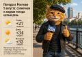 Ростовчан 5 август ждет солнечная и жаркая погода целый день!