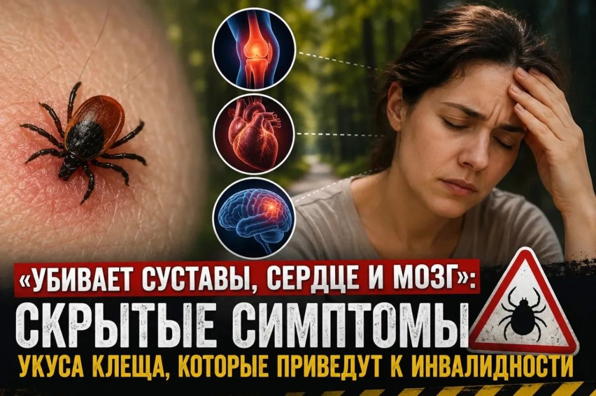 «Убивает суставы, сердце и мозг»: скрытые симптомы укуса клеща, которые могут привести к инвалидности
