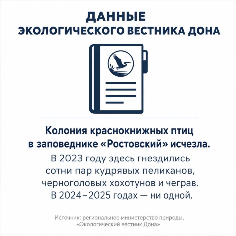 Крупнейшая колония краснокнижных птиц исчезла из заповедника «Ростовский» Крупнейшая колония краснокнижных птиц исчезла из заповедника «Ростовский»