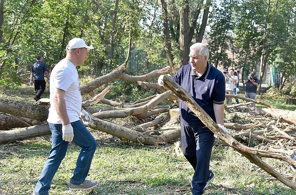 В Ростове-на-Дону состоялся субботник по ликвидации последствий непогоды В Ростове-на-Дону состоялся субботник по ликвидации последствий непогоды