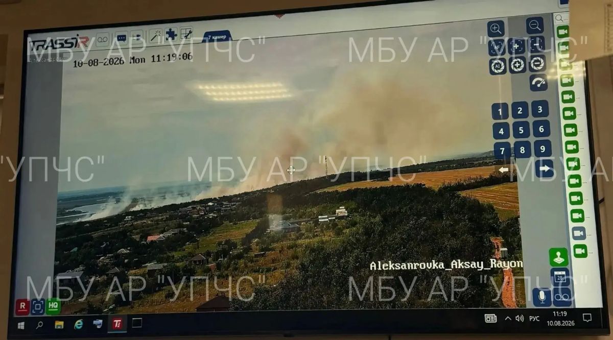 Около 300 кв.м. камыша горит в пойме Дона Большелогского сельского поселения, уточнили в МЧС Ростовской области