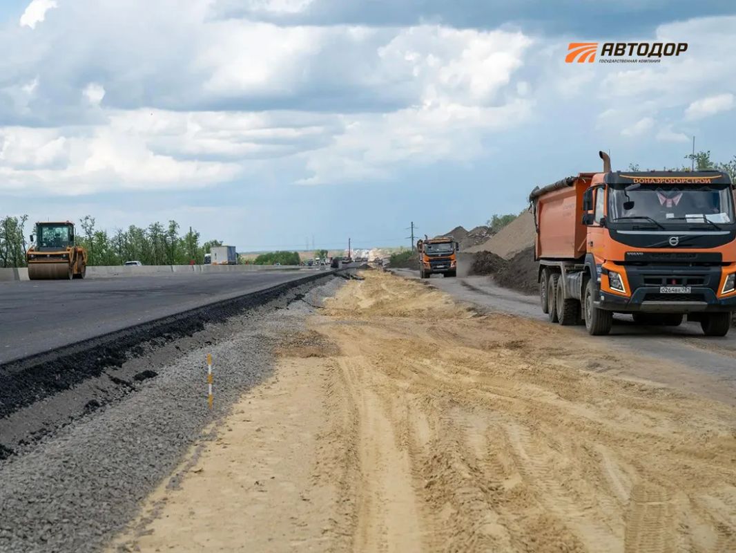 Готовность участка реконструкции М-4 «Дон» в Ростовской области — более 50% Готовность участка реконструкции М-4 «Дон» в Ростовской области — более 50%