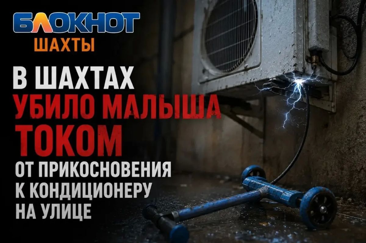 В Шахтах убило малыша током от прикосновения к кондиционеру на улице