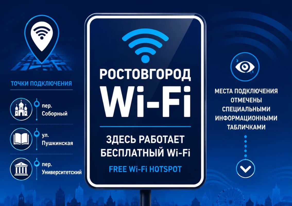В Ростове заработал бесплатный Wi-Fi