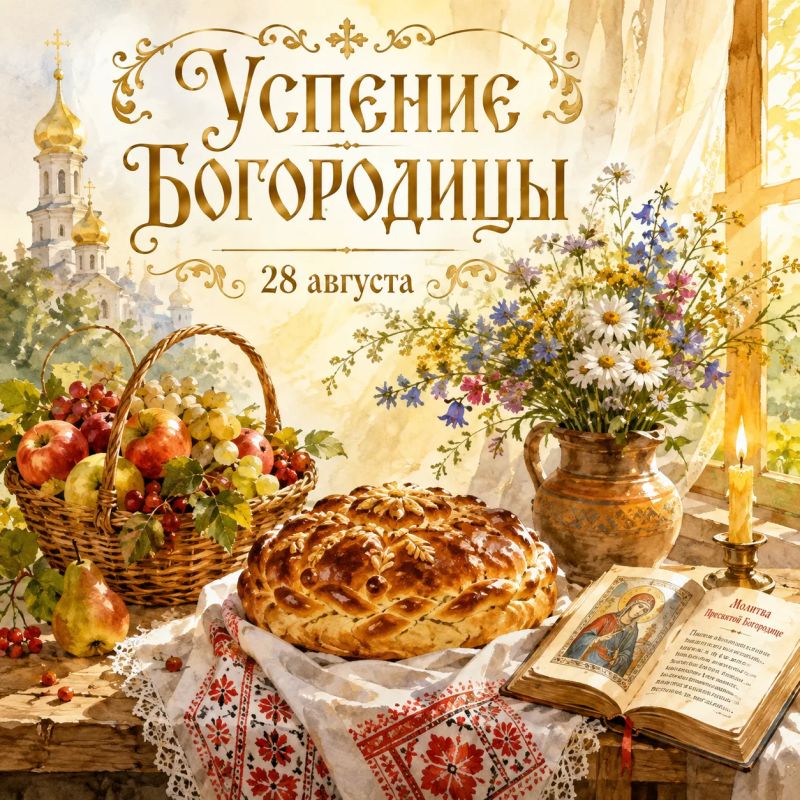 Сегодня — Успение Пресвятой Богородицы Сегодня — Успение Пресвятой Богородицы