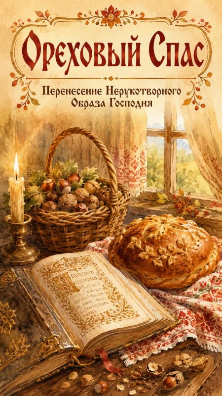 Сегодня — Ореховый Спас. Ореховым Спасом заканчивается строгий Успенский пост Сегодня — Ореховый Спас. Ореховым Спасом заканчивается строгий Успенский пост