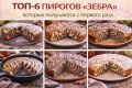 Шесть восхитительных рецептов пирога «Зебра», которые легко приготовить
