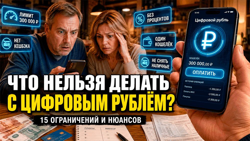 Цифровой рубль в 2026 году: 15 неожиданных ограничений, о которых стоит знать