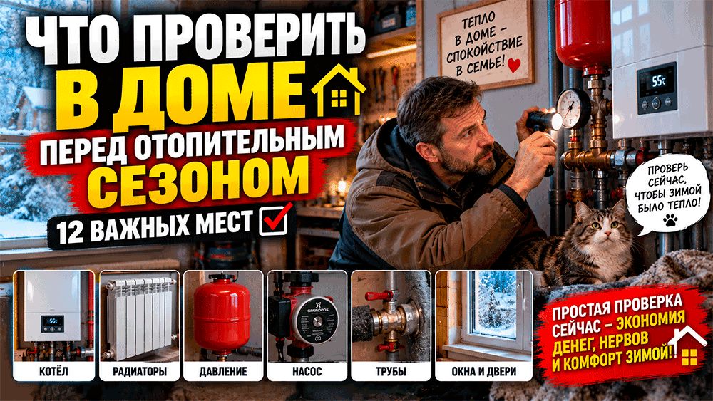 Что проверить в доме перед началом отопительного сезона