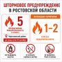 Штормовое предупреждение объявили в Ростовской области